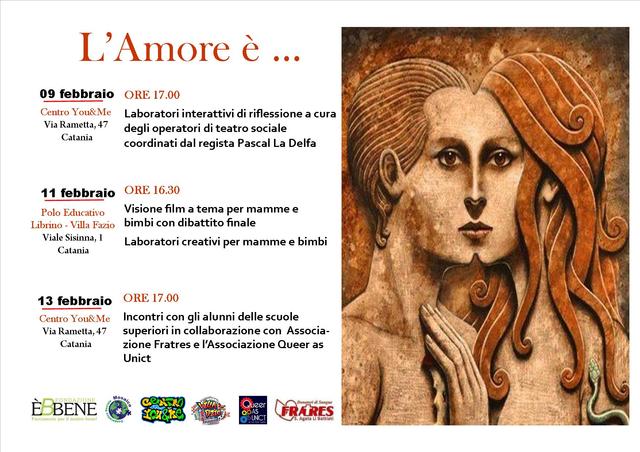 “L’amore è..”. Tre giornate per parlare dell’amore in tutte le sue forme