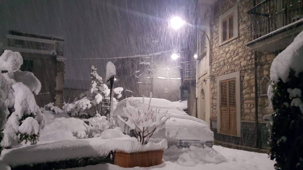 Floresta innevata, foto di Weather Sicily