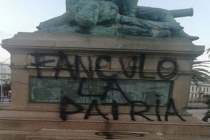 Deturpato Il Monumento Alla Batteria Masotto FOTO Tempostretto