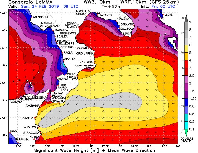 Una vera e propria tempesta di grecale domenica investirà il basso Tirreno e lo Ionio, rischio mareggiata sulla costa ionica
