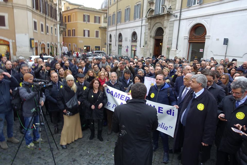 Camera penale Pisani-Amendolia di Messina a roma per dire no alla riforma Bonafede