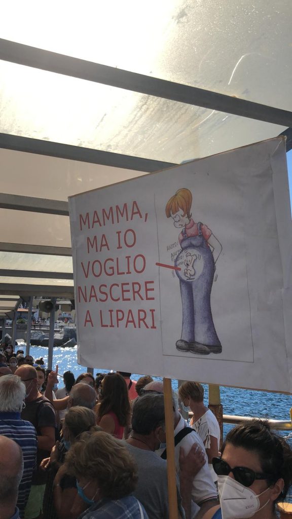 lipari protesta ospedale