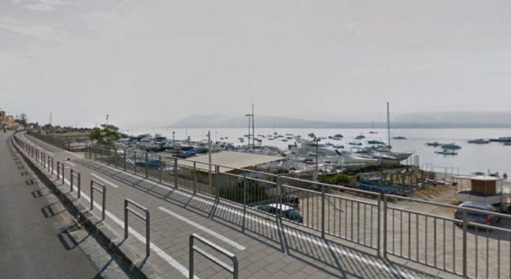 Vista della pista ciclabile vicino Sant'Agata