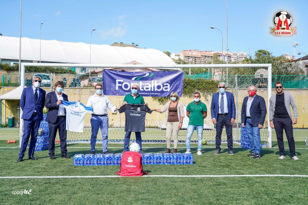 Il momento ufficiale in cui Fontalba diventa sponsor del Messana