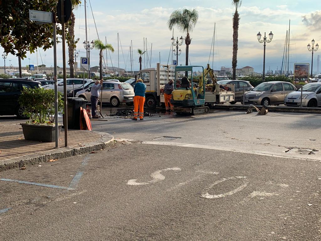 intervento rete idrica milazzo