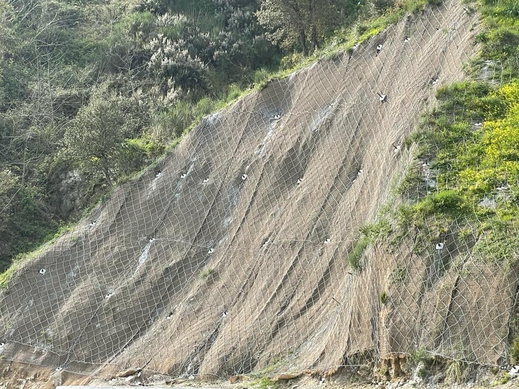 rete frana strada san michele portella