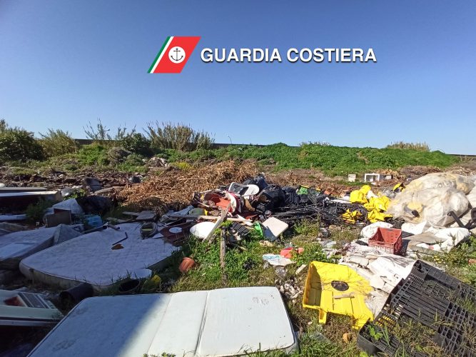discarica pressi Torrente Mela sequestro guardia costiera milazzo