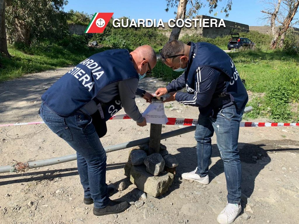 discarica pressi Torrente Mela sequestro guardia costiera milazzo