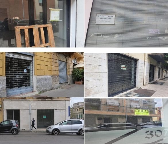 collage negozi chiusi