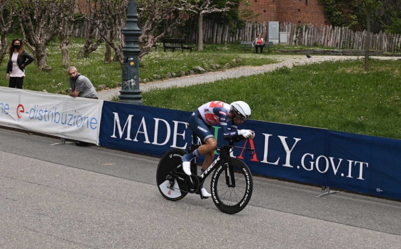 Vincenzo Nibali durante cronometro inaugurale di Torino, 1 tappa Giro 2021