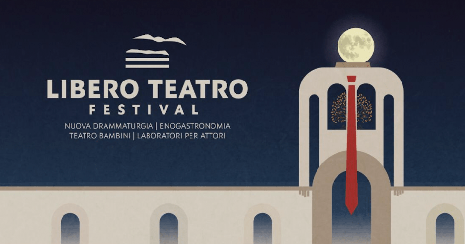 La locandina del Libero Teatro Festival in programma dal 16 luglio al 21 agosto 2021 a Patti