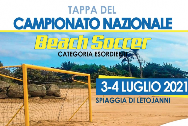 Il 3 e 4 luglio sulla spiaggia di Letojanni la tappa del campionato nazionale di Beach Soccer