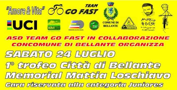 La squadra Juniores del Team Nibali prenderà parte alla corsa su strada in Abruzzo Trofeo Città di Bellante