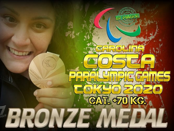 Bronzo per Carolina Costa a Tokyo, la messinese competeva nel Judo categoria +70 chilogrammi alle Paralimpiadi nipponiche