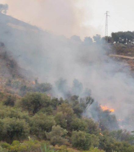 Emergenza incendi nel Reggino, agosto 2021