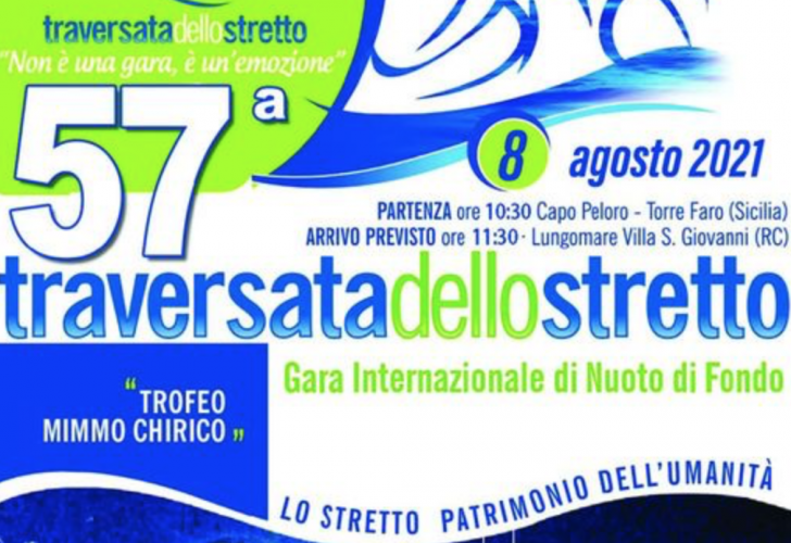 Domenica 8 agosto da Villa San Giovanni partiranno gli atleti che parteciperanno alla 57ª Traversata dello Stretto di Messina