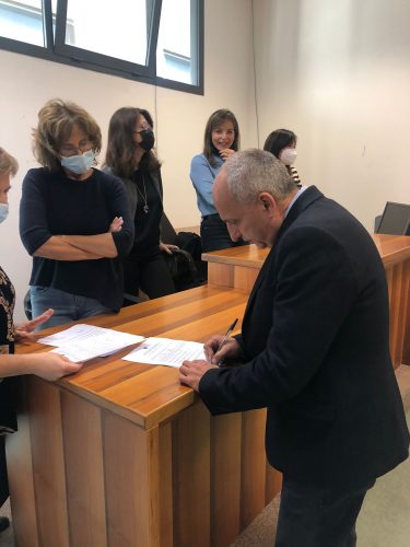 La proclamazione di Giuseppe Gelardi, Lega, al Tribunale RC (30.10.2021)