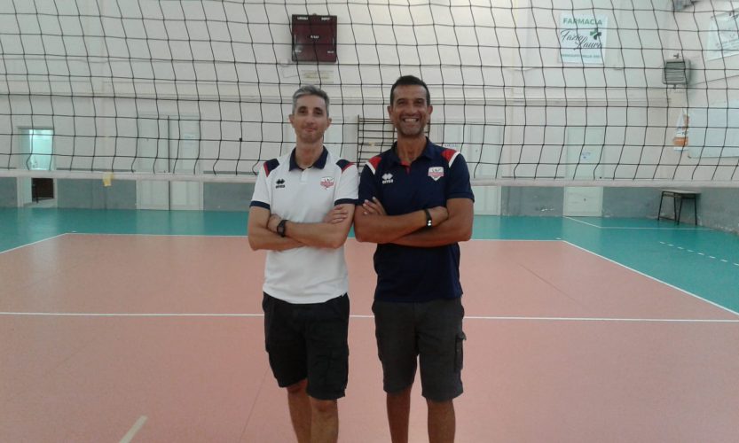 Claudio Mantarro e Giampietro Rigano alla guida tecnica del Volley Letojanni che esordirà domani in serie B di pallavolo contro il Cinquefrondi