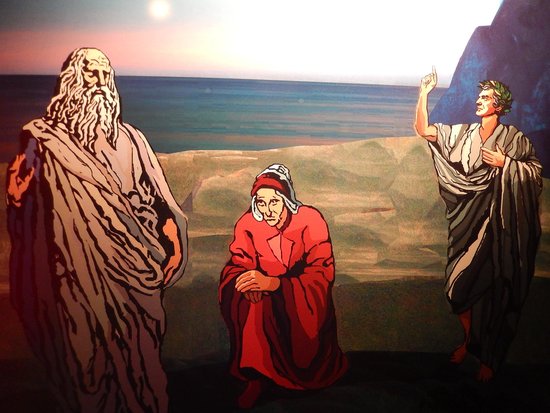 Una vignetta raffigurante Dante Alighieri: anche Bova celebrerà il suo genio letterario