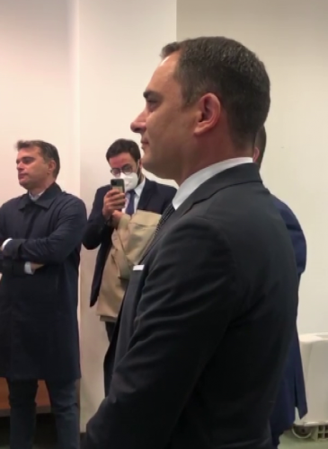 Un momento della proclamazione degli ultimi 4 consiglieri regionali a Reggio (30.10.2021)