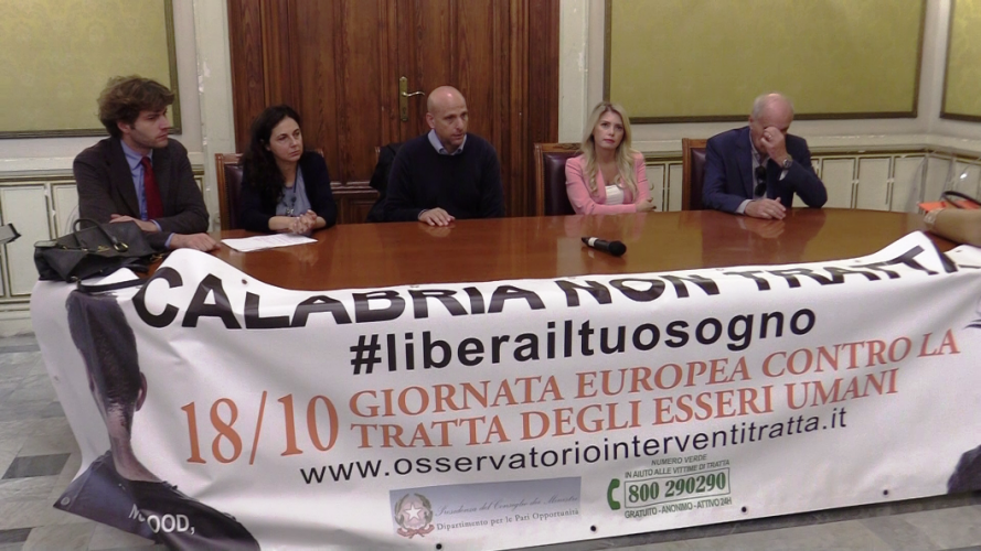 Conferenza stampa per la Giornata europea contro la tratta di esseri umani (Reggio Calabria, 21.10.2021)