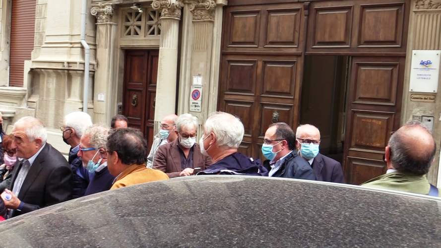 La protesta dei medici di base Fimmg davanti all'Asp RC (10.11.2021)