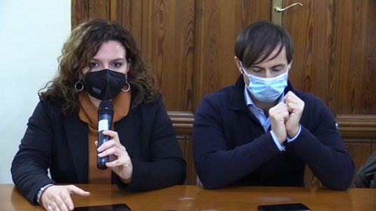 da sx: l'assessore alla Sicurezza Giuggi Palmenta e il capogruppo dei Dp al Comune Mario Cardia