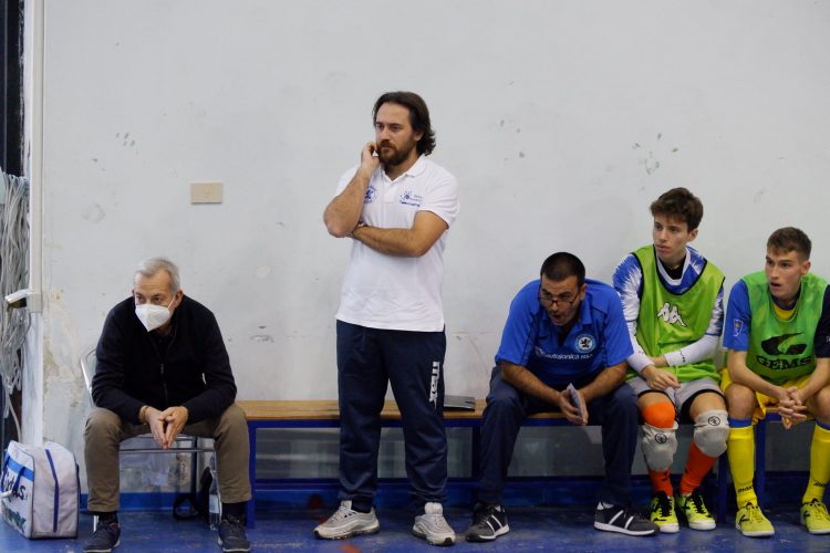 Erminio Fazio, allenatore della Siac Messina, durante una partita