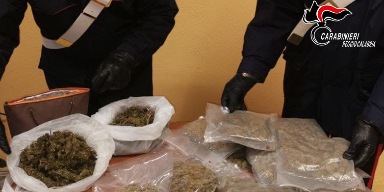 Rinvenimento marijuana a Cinquefrondi