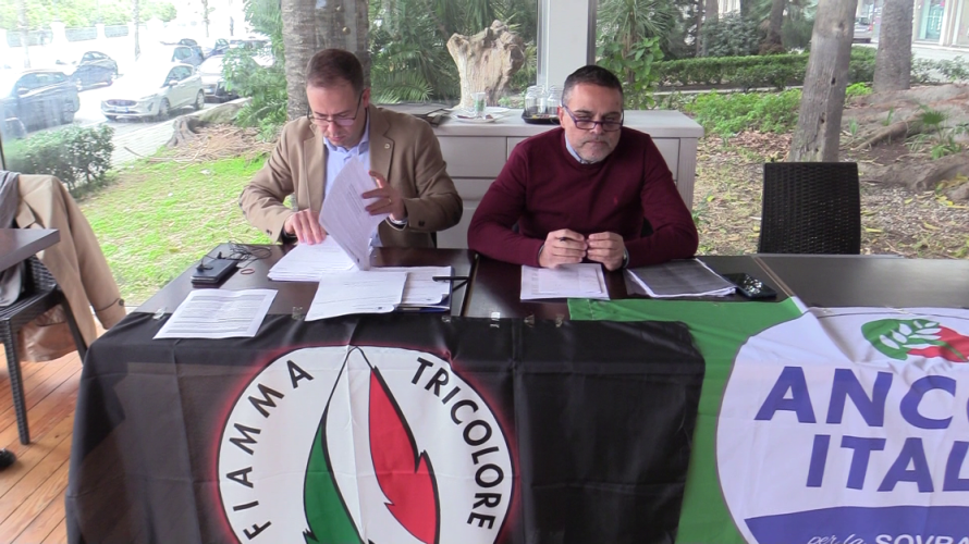Fiamma Tricolore e Ancora Italia Calabria in conferenza stampa (7.1.2022)