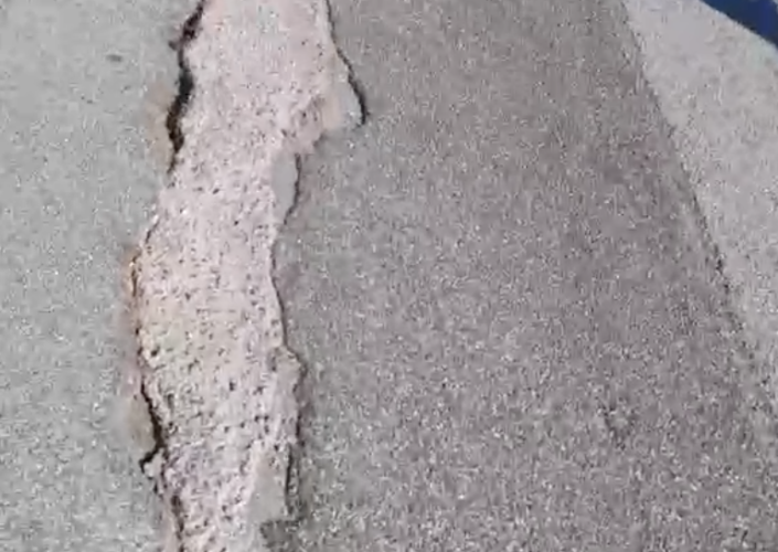asfalto rovinato san saba