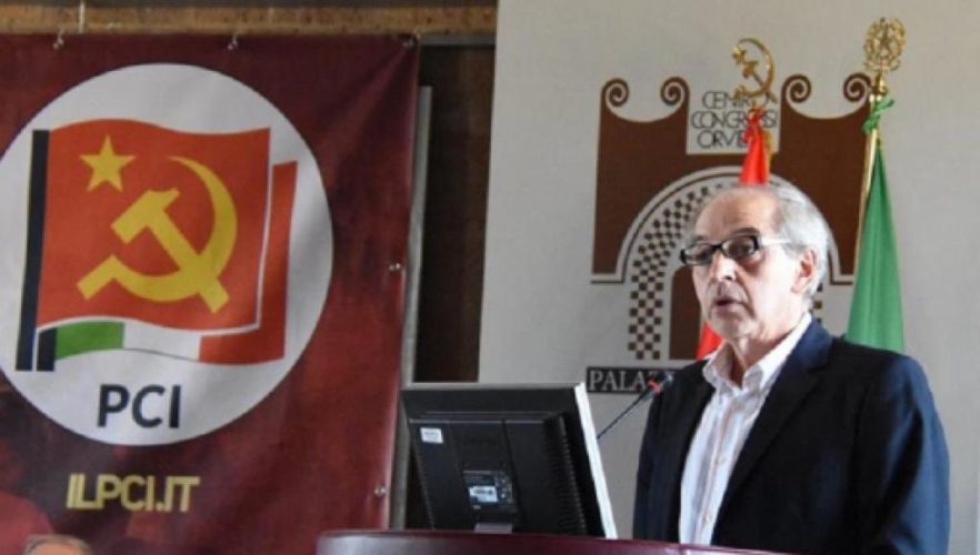 Mauro Alboresi, segretario nazionale del Pci