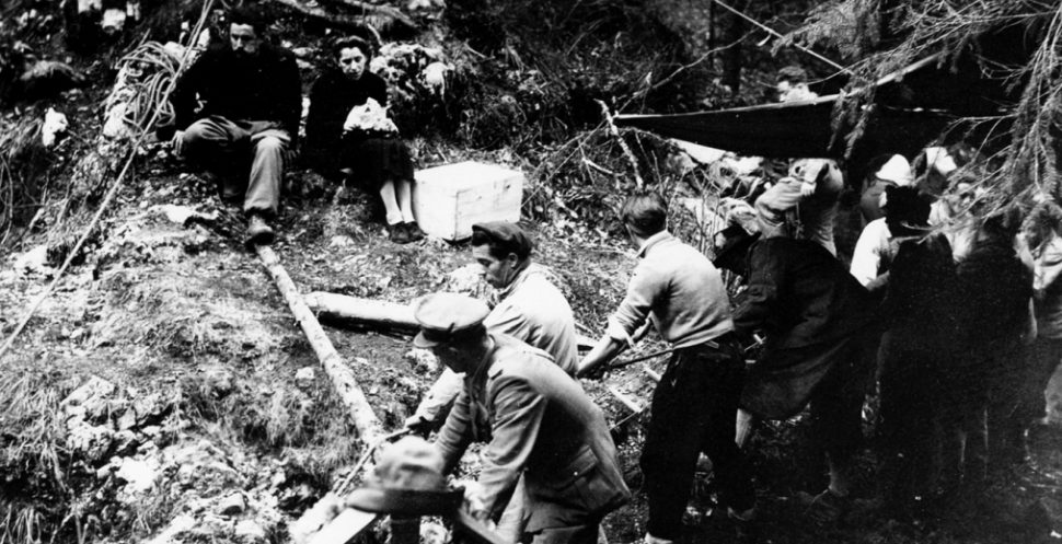 Un'immagine delle foibe