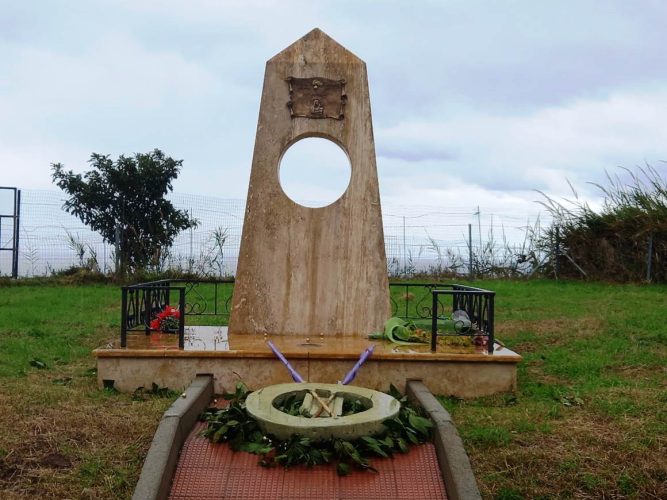 Monumento a Fava e Garofalo, tempesta (1.2.2022)