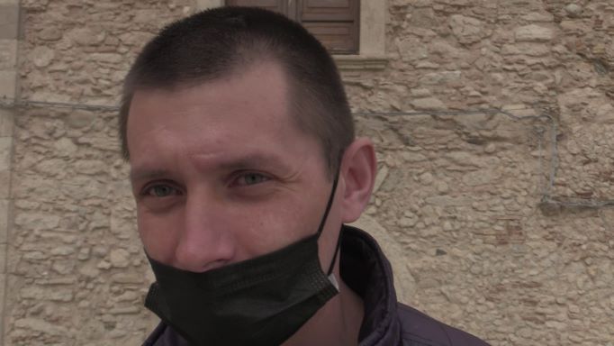 Ivan, uno dei profughi ucraini accolti a Siderno Superiore