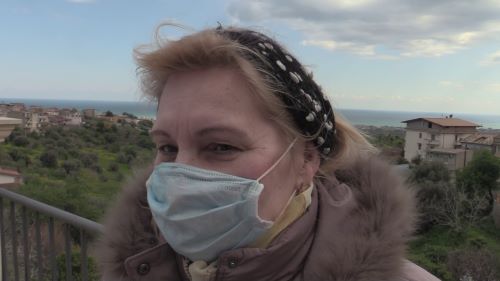 Lydia, una dei profughi ucraini accolti a Siderno Superiore