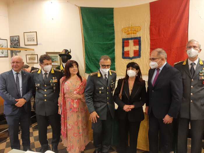 Inaugurazione della mostra sui finanzieri nel 1908