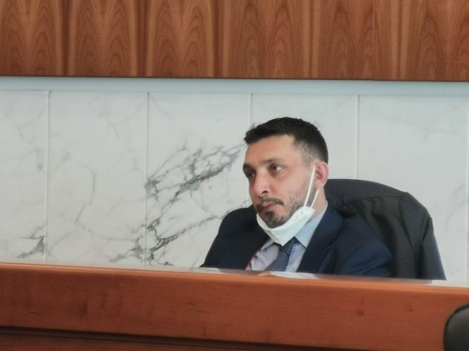 Michele Conia nel Consiglio metropolitano del 23.4.2022