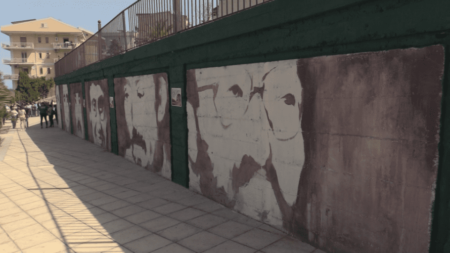 Palmi, "Viale della Memoria": i murales antimafia