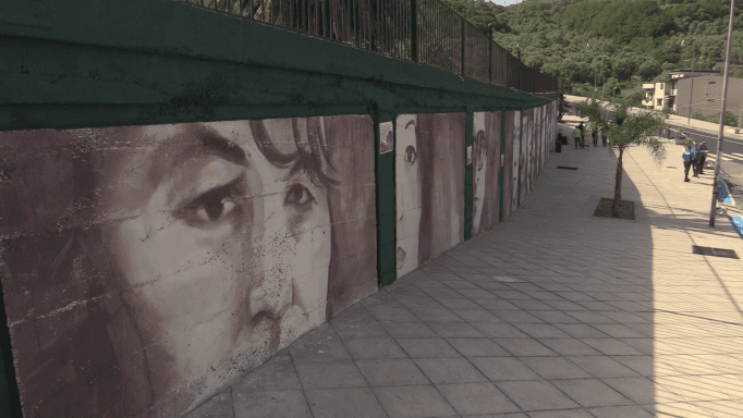 Palmi, "Viale della Memoria": i murales antimafia