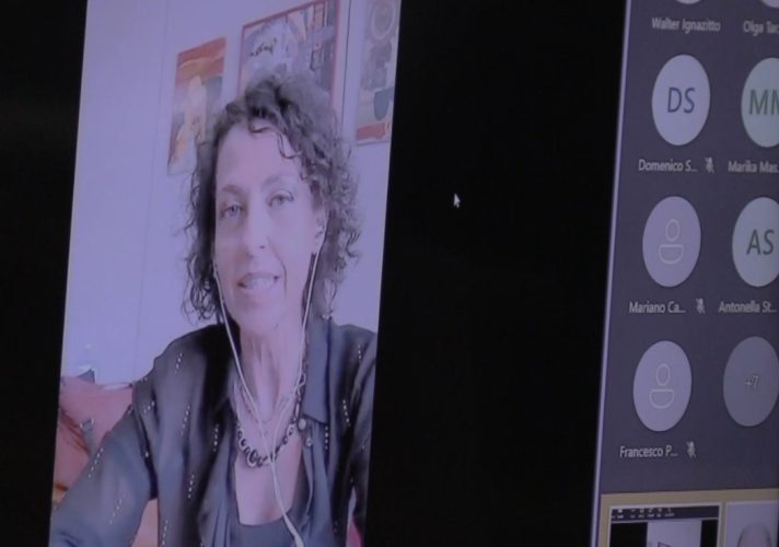 Alessandra Maddalena, vicepresidente nazionale dell'Anm, in videocollegamento con Reggio Calabria