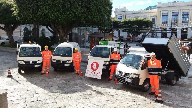 Castore, mezzi e dipendenti della società in house