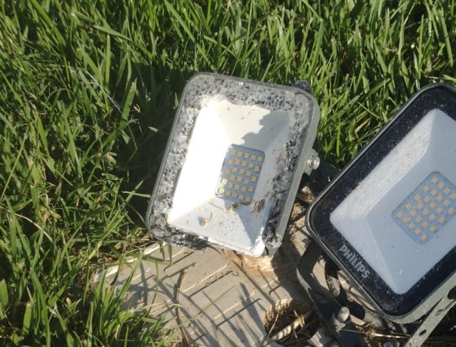 led rotto parco robinson mazzarrà sant'andrea