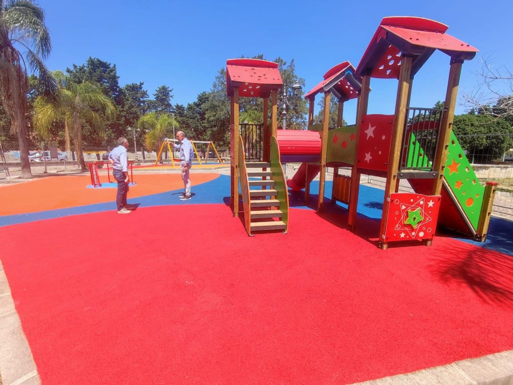 Milazzo parco giochi inclusivo piazza impastato