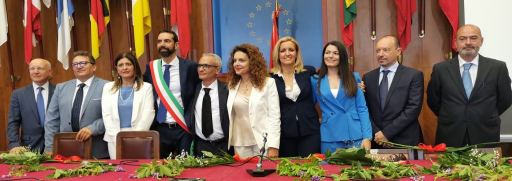 Basile sindaco con gli ex assessori Musolino Previti e Gallo