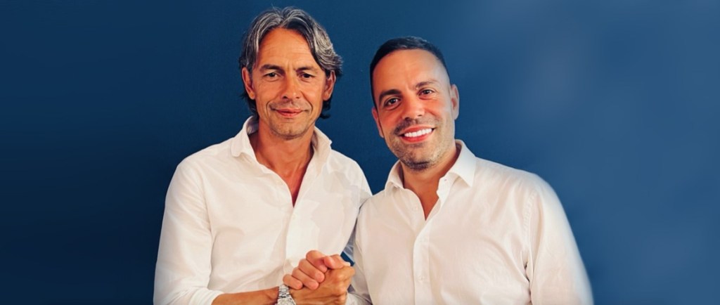Pippo Inzaghi e Felice Saladini (Reggina)