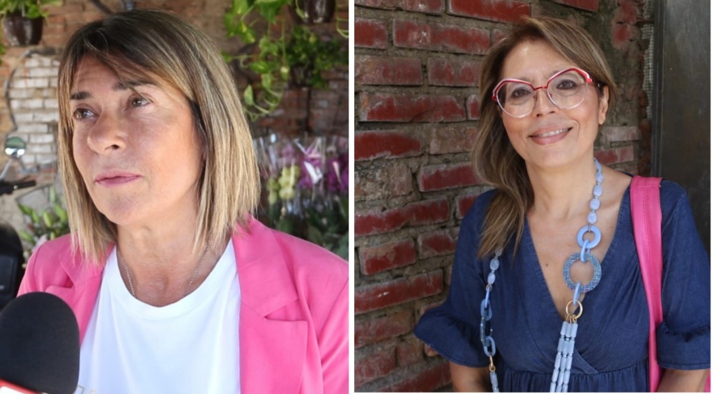 Elvira Amata ed Ella Bucalo,di Fratelili d'Italia, nel giorno di Giorgia Meloni a Messina, elezioni 2022
