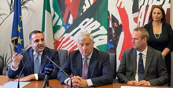 Ciccio Cannizzaro e Antonio Tajani (Forza Italia)