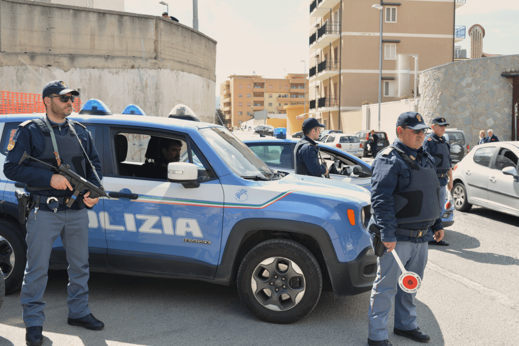 Polizia a Ciccarello (RC)