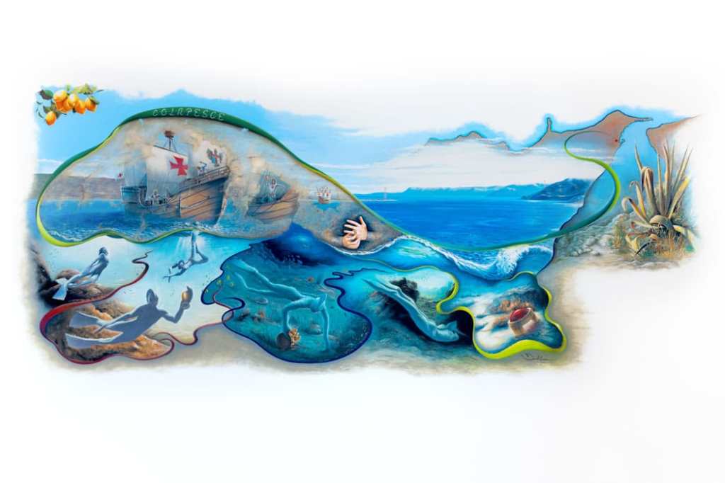 La leggenda di Colapesce rivive nell'opera di David Crea a Messina